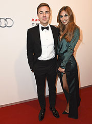 Mario Goetze und Freundin Ann-Kathrin Broemmel / AUDI NIGHT 2016 anlässlich des 76. Hahnenkamm-Rennen im Hotel zur Tenne in Kitzbühel am 22.01.2016 / Foto: BrauerPhotos fuer Audi